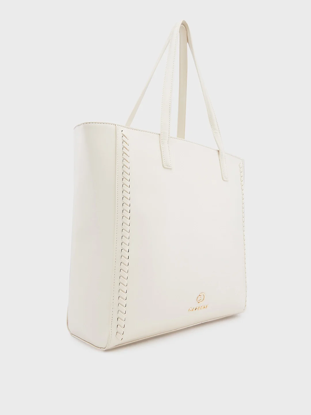 Caprese Ramani Medium White Tote Bag - Image 4