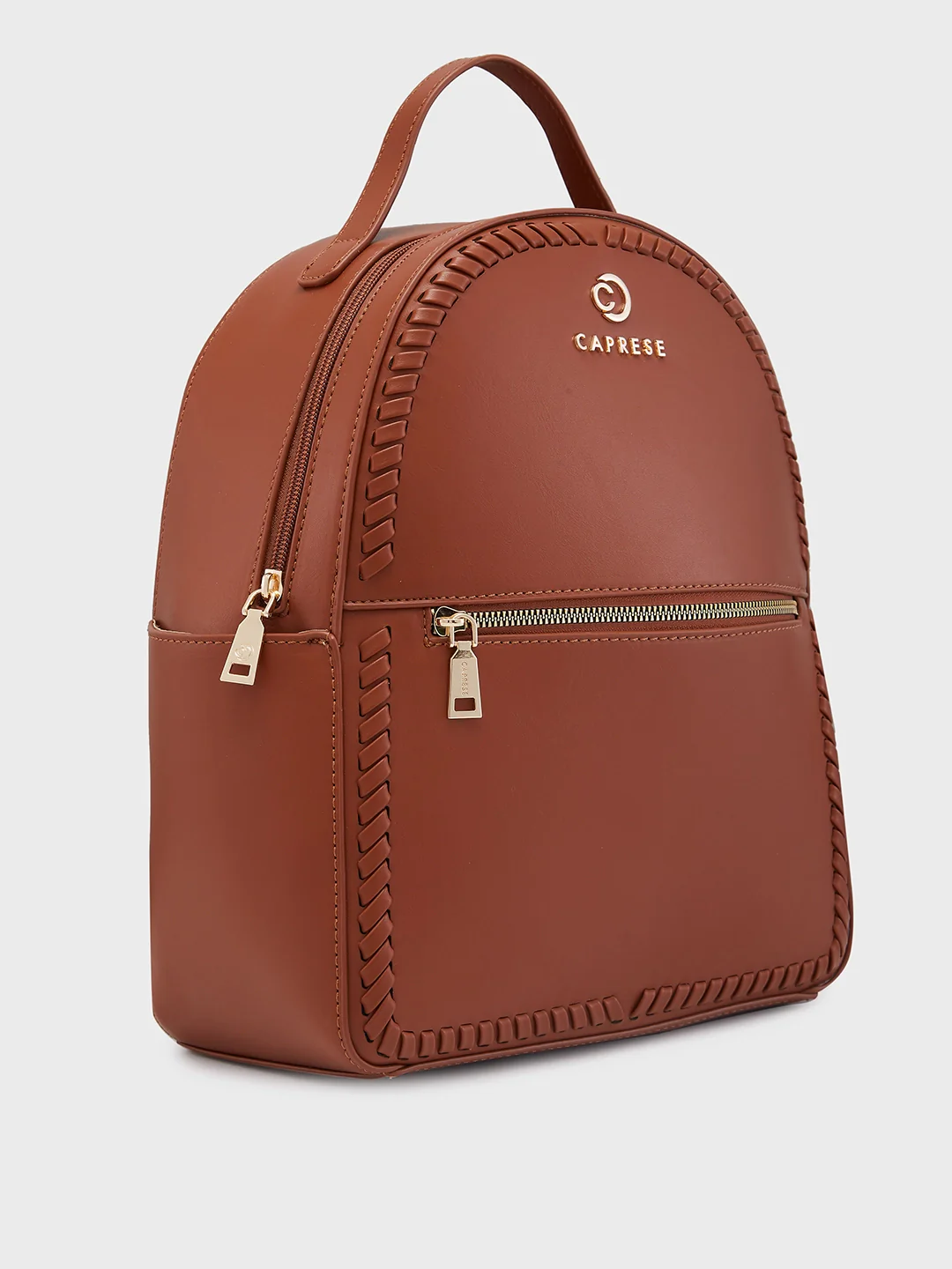 Caprese Ramani Small Brown Backpack - Image 4