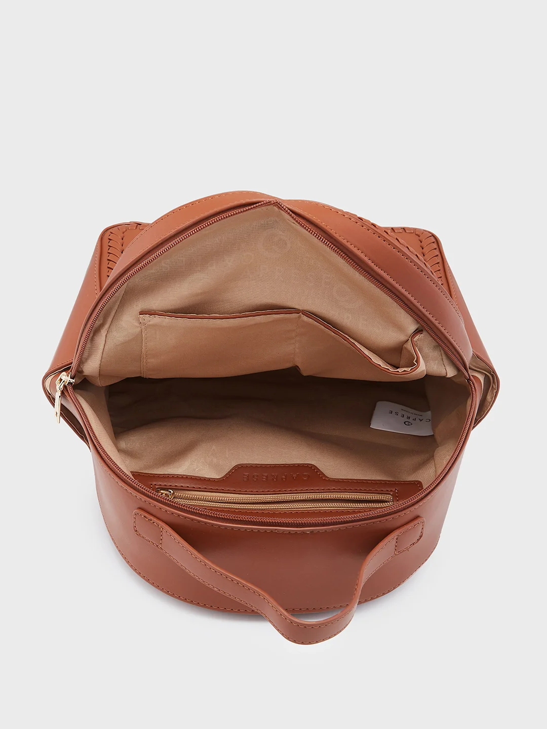 Caprese Ramani Small Brown Backpack - Image 9