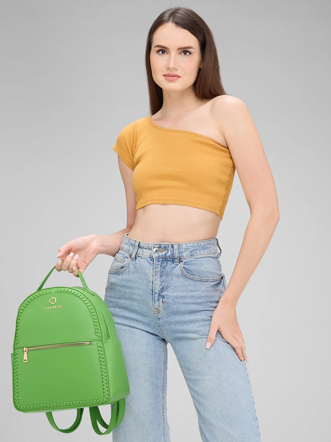 Caprese Ramani Small Green Backpack - Image 12