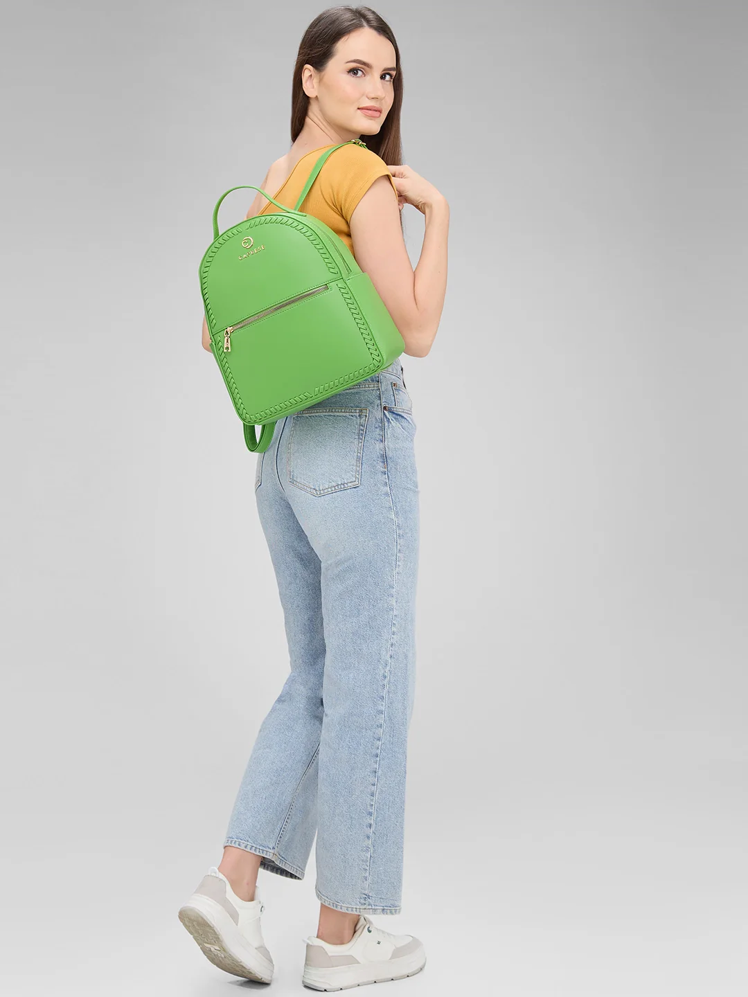 Caprese Ramani Small Green Backpack - Image 2