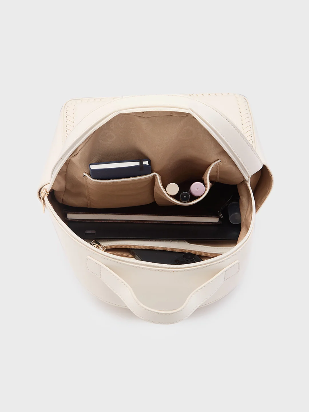 Caprese Ramani Small White Backpack - Image 8