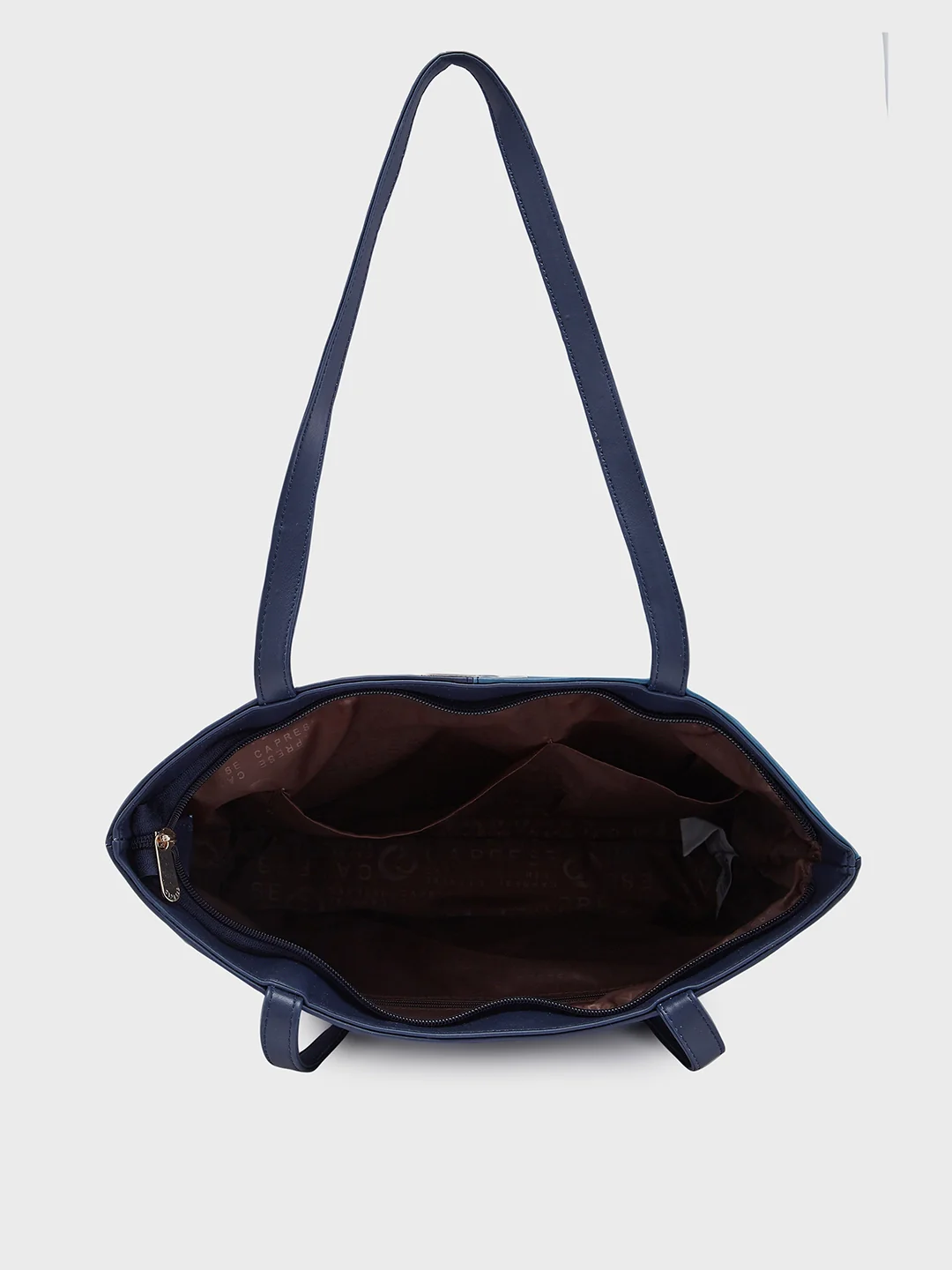 Caprese Rayn Large Blue & Navy Tote Bag - Image 10