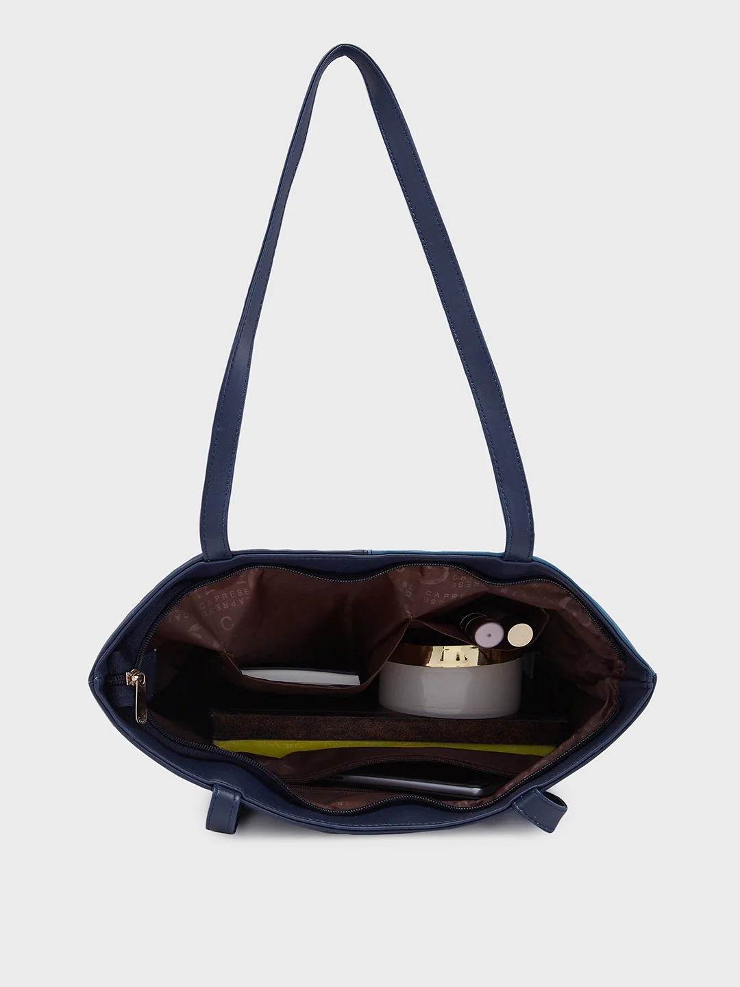 Caprese Rayn Large Blue & Navy Tote Bag - Image 9