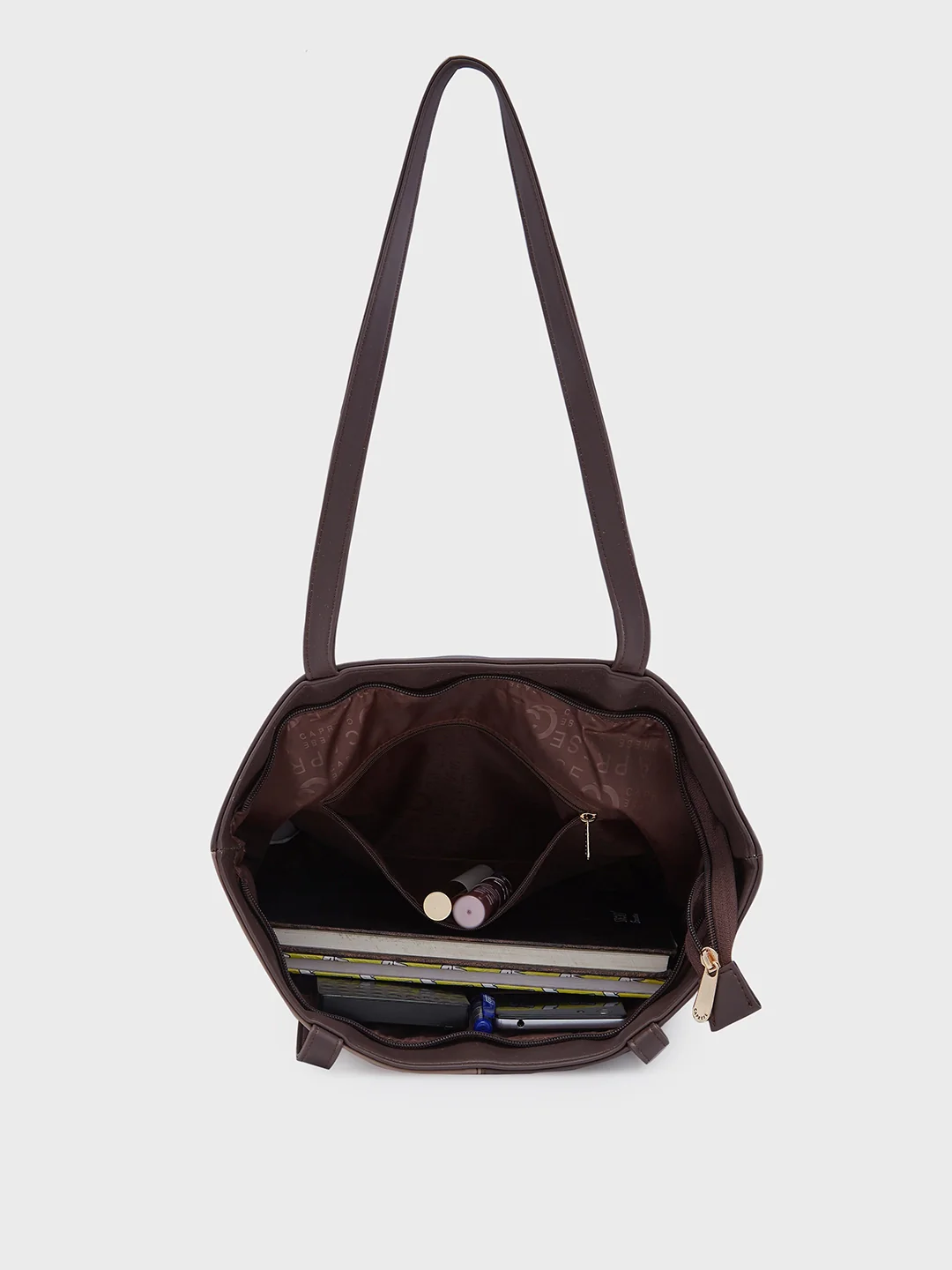 Caprese Rayn Large Large Brown Tote Bag - Image 8