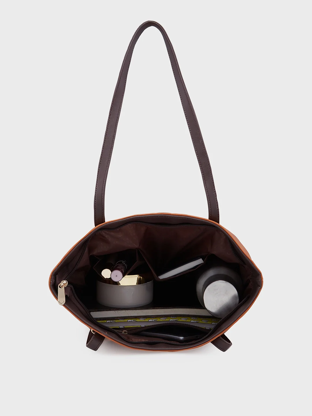 Caprese Rayn Medium Tan Tote Bag - Image 8