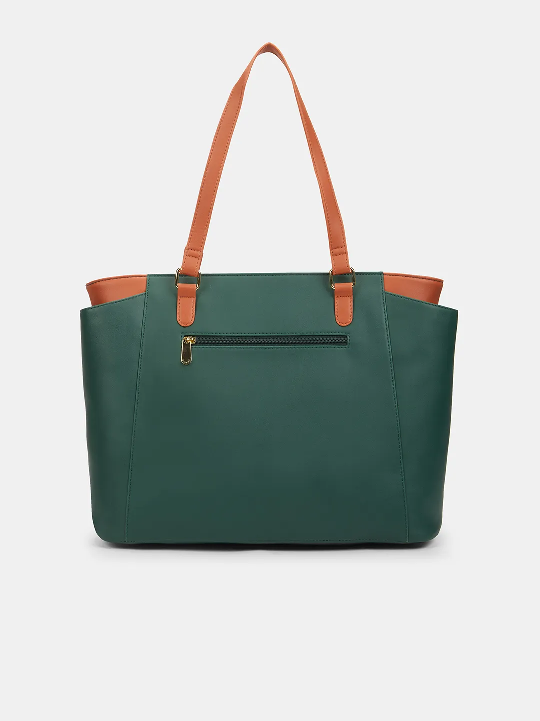 Caprese Regina Large Bottle Green Tote Bag - Image 4