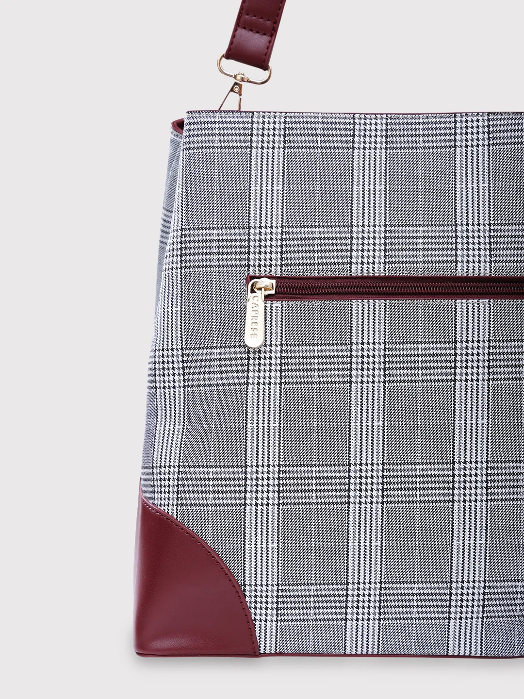 Caprese Remi Large Grey Satchel Bag - Image 10