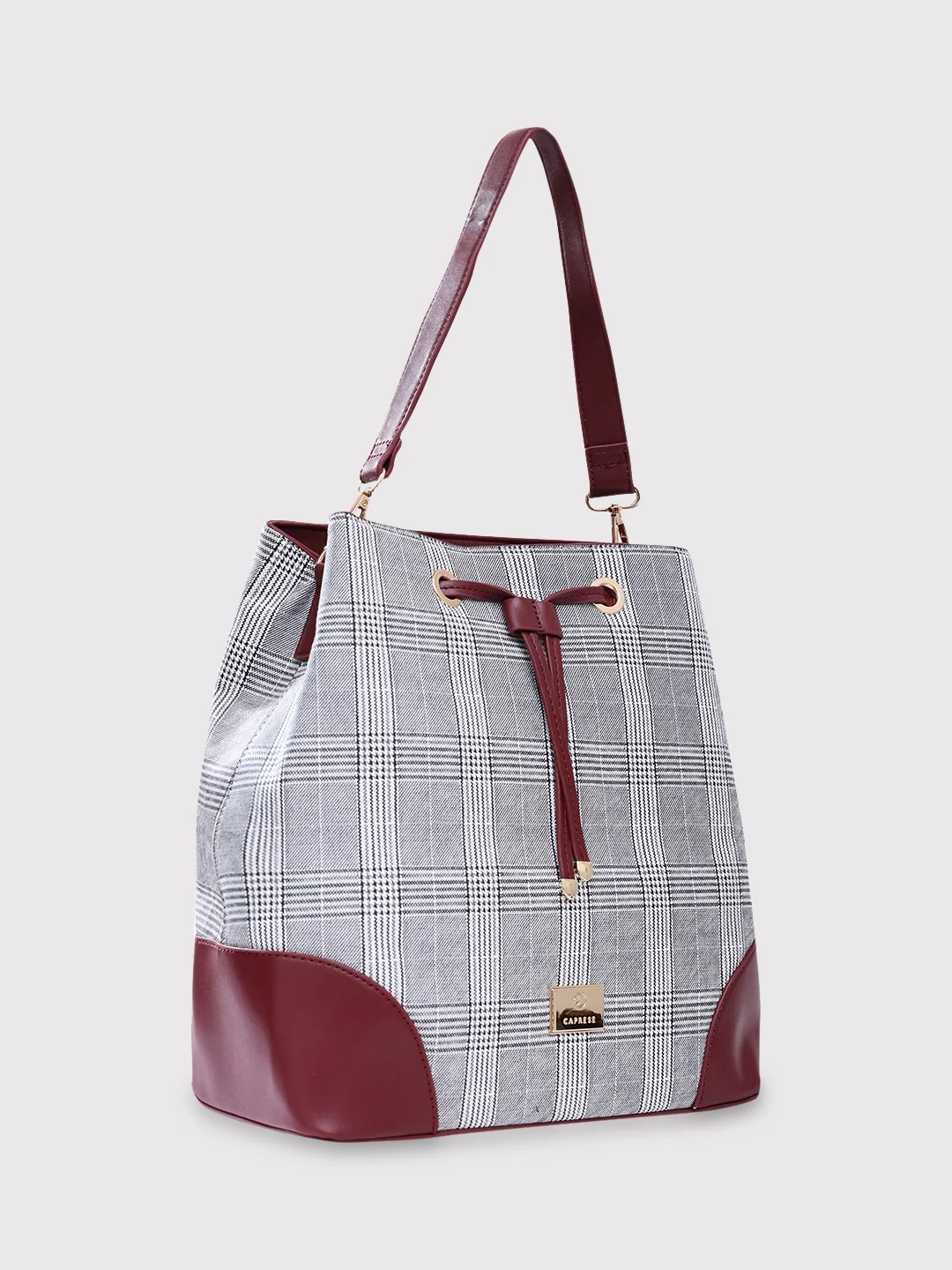 Caprese Remi Large Grey Satchel Bag - Image 3