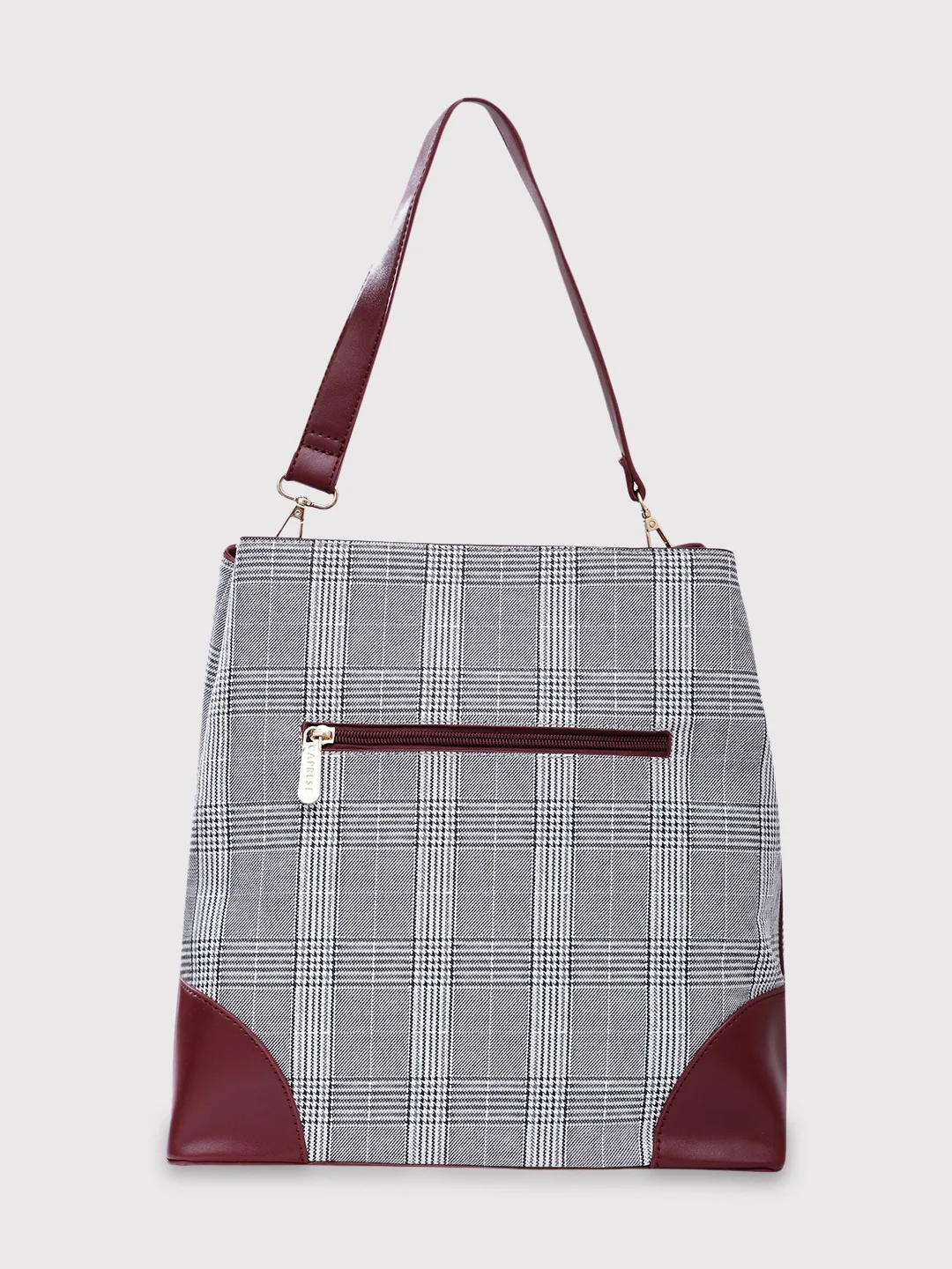 Caprese Remi Large Grey Satchel Bag - Image 4