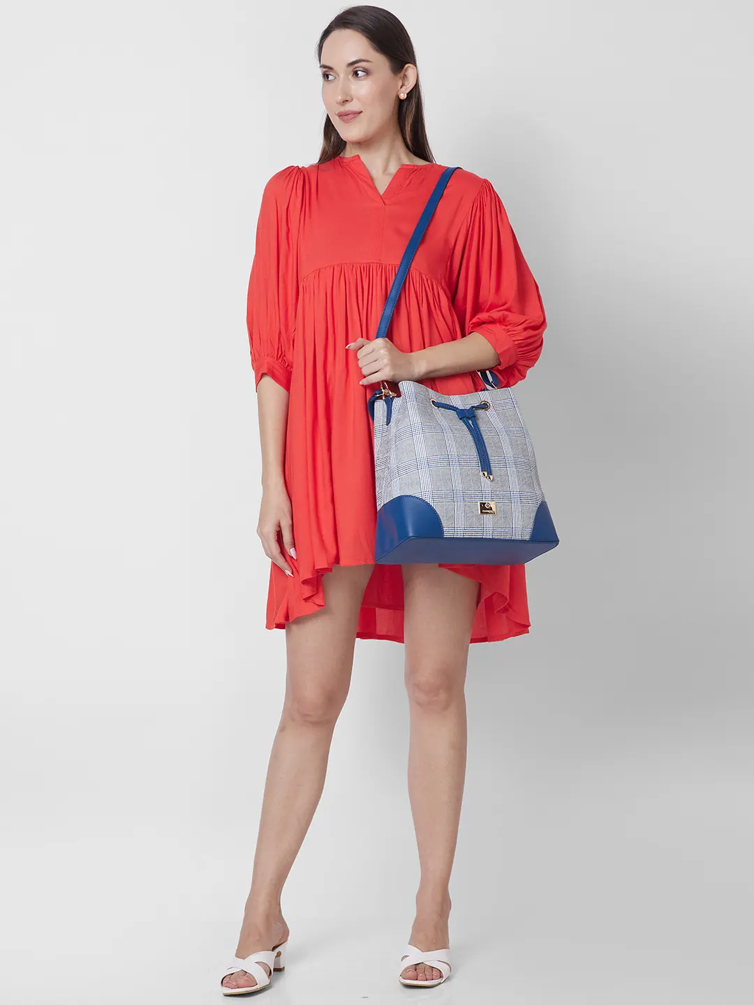 Caprese Remi Large Navy Satchel Bag - Image 12
