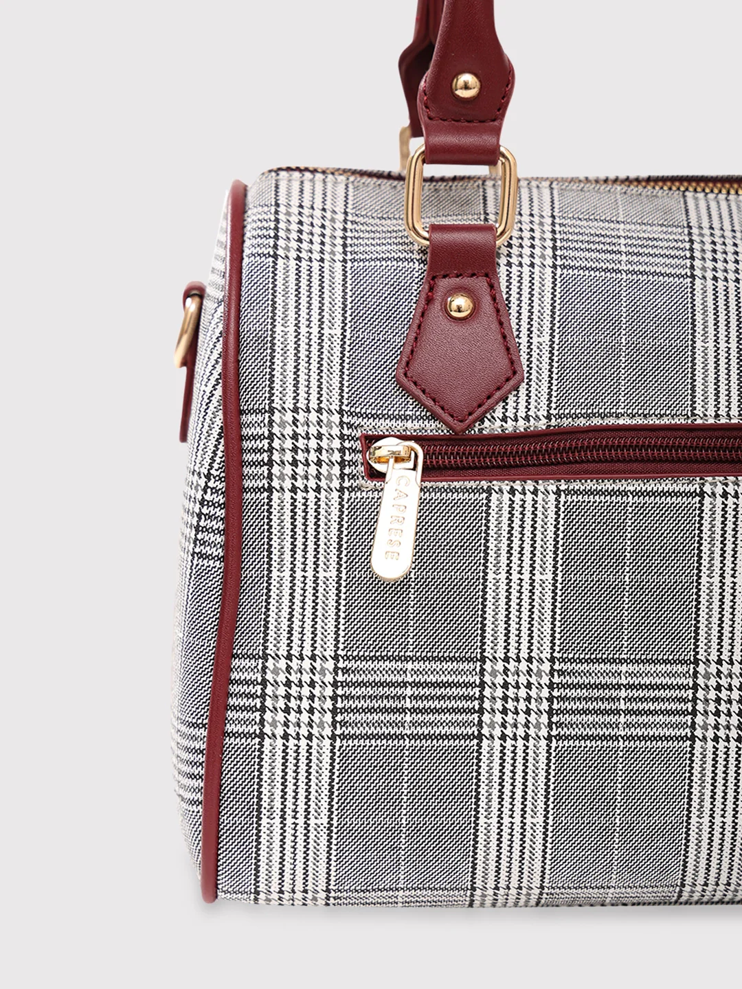 Caprese Remi Medium Grey Satchel Bag - Image 10