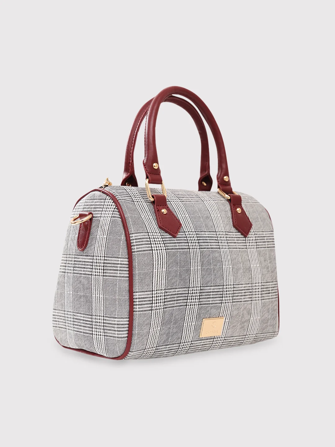 Caprese Remi Medium Grey Satchel Bag - Image 3