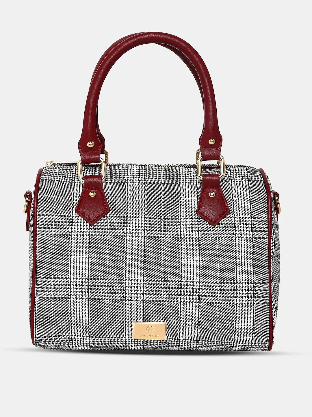 Caprese Remi Medium Red Satchel Bag
