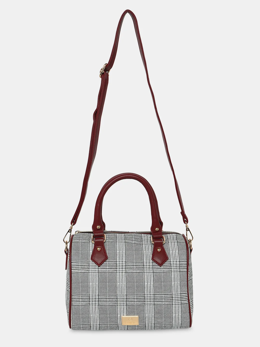 Caprese Remi Medium Red Satchel Bag - Image 11