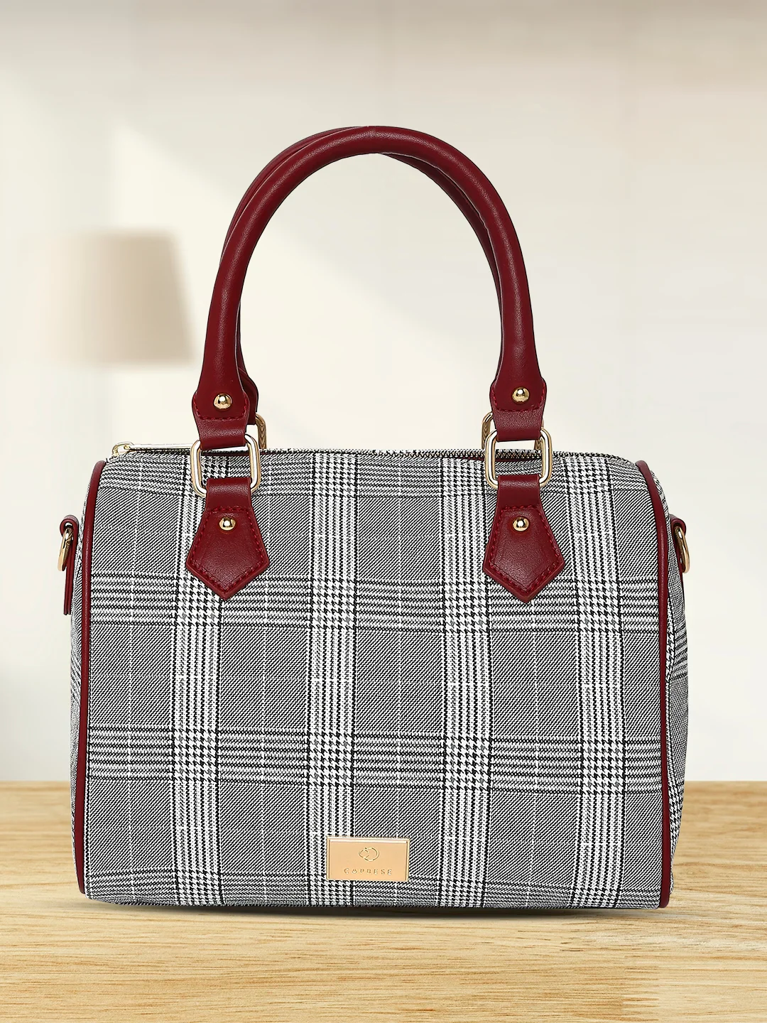 Caprese Remi Medium Red Satchel Bag - Image 2
