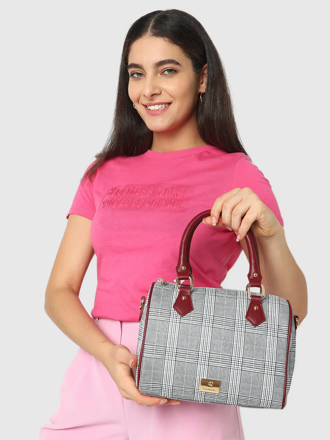 Caprese Remi Medium Red Satchel Bag - Image 3
