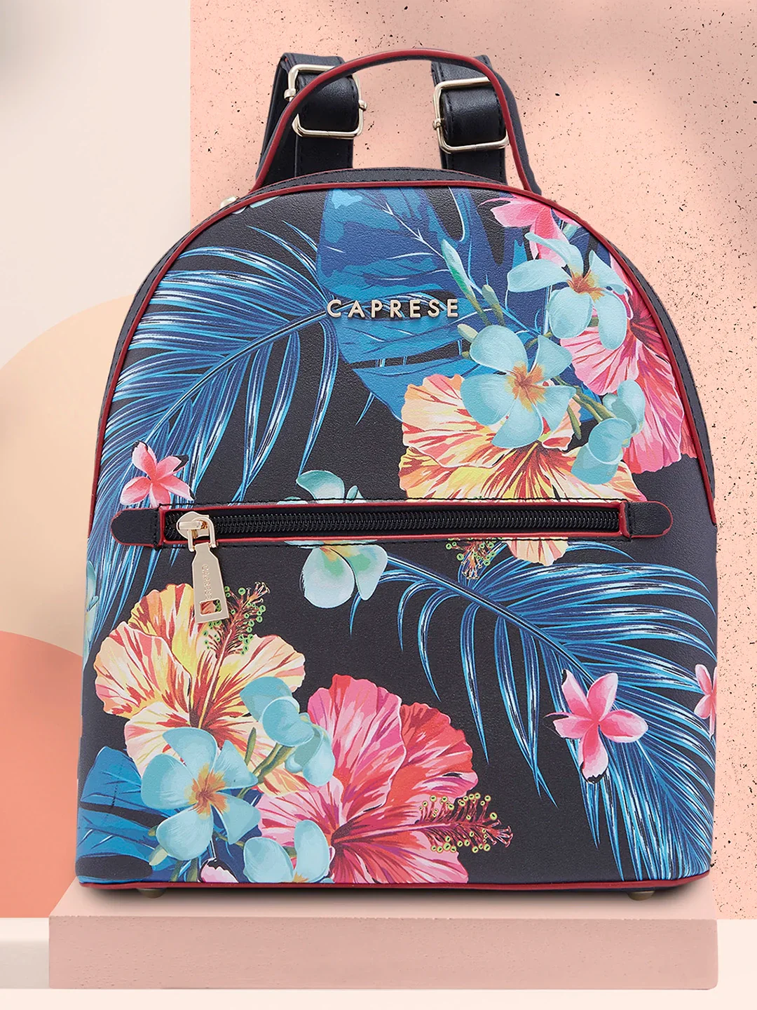 Caprese Renee Medium Black Backpack - Image 2