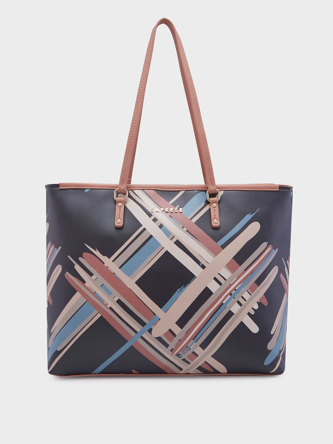 Caprese Renee Large Black Tote Bag