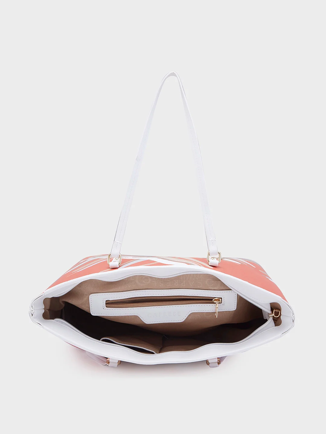 Caprese Renee Large Orange Tote Bag - Image 10