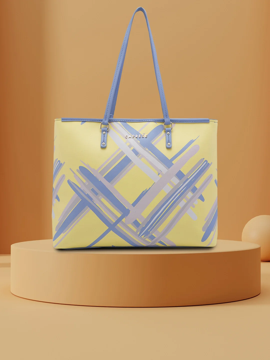 Caprese Renee Large Yellow Tote Bag - Image 3