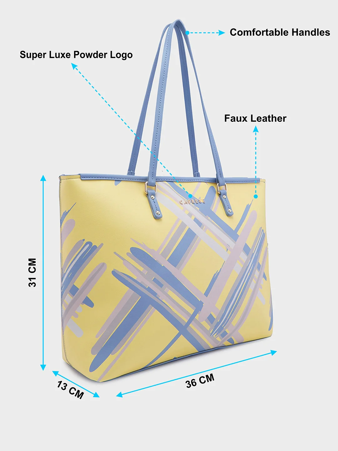 Caprese Renee Large Yellow Tote Bag - Image 7