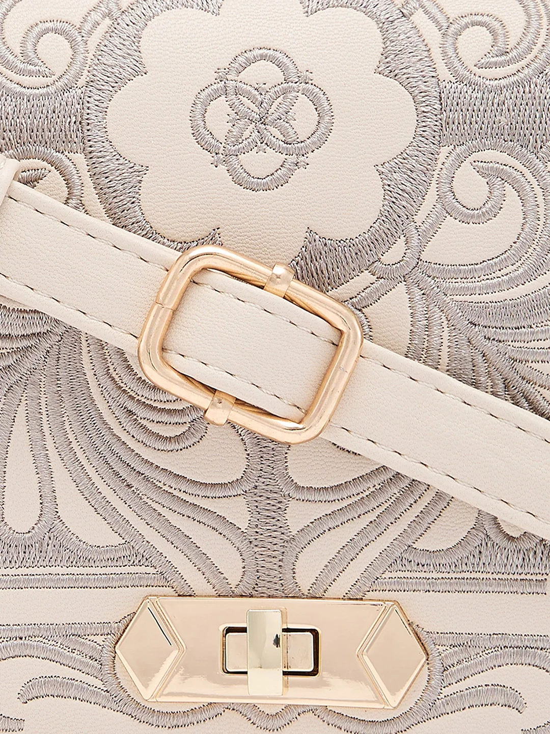 Caprese Reno Small Beige Sling Bag - Image 10