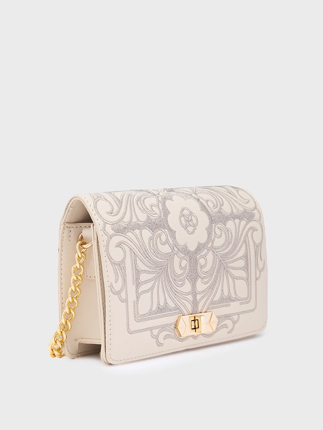 Caprese Reno Small Beige Sling Bag - Image 5