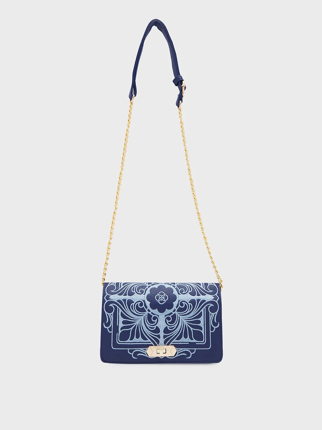 Caprese Reno Small Blue Sling Bag