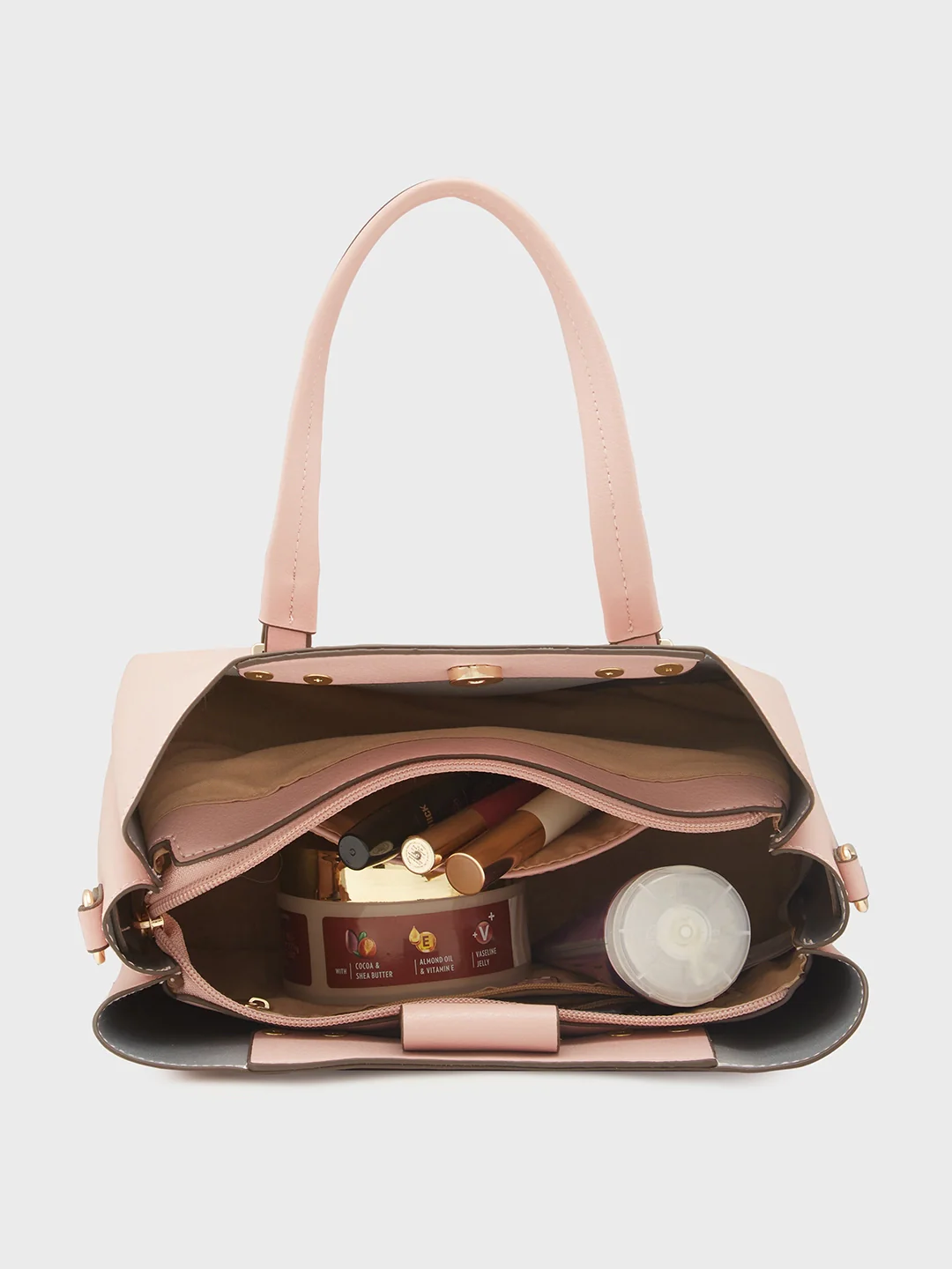 Caprese Rey Medium Blush Satchel Bag - Image 11