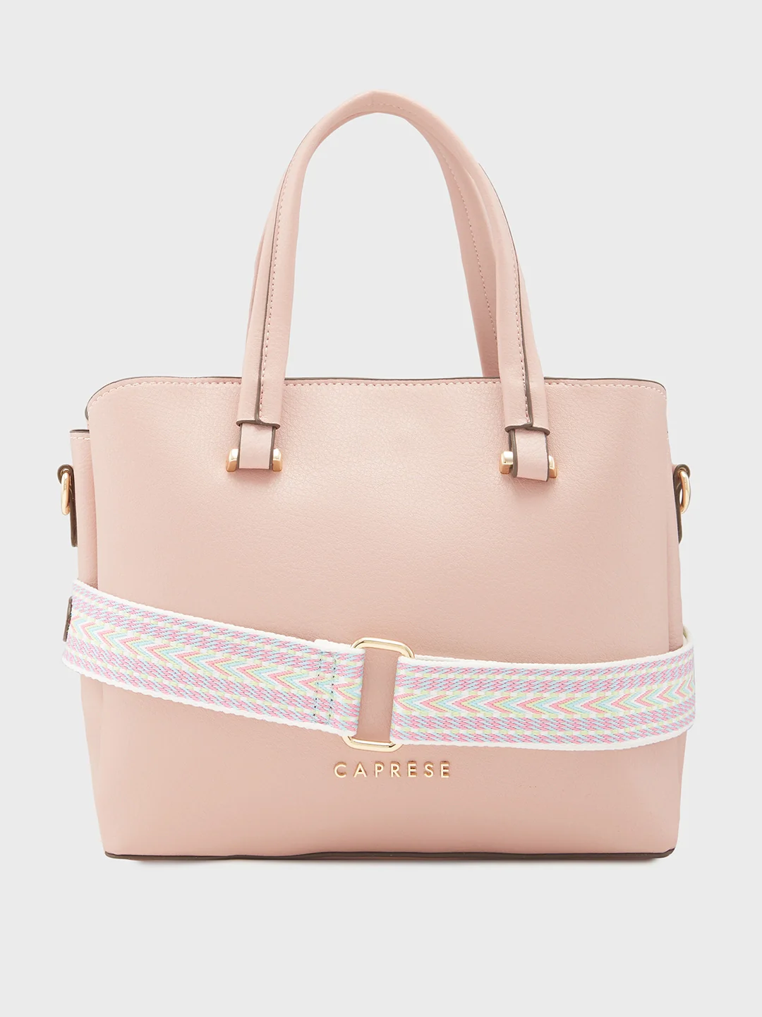 Caprese Rey Medium Blush Satchel Bag - Image 4