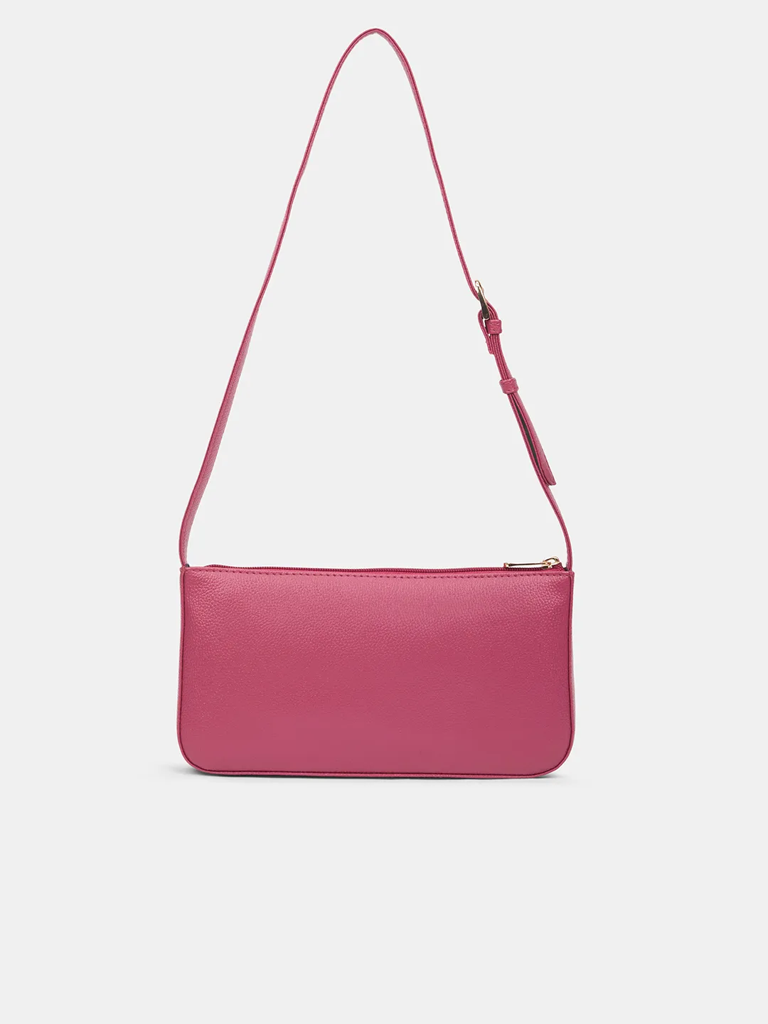 Caprese Rhea Medium Fuchsia Pink Baguette Bag - Image 5