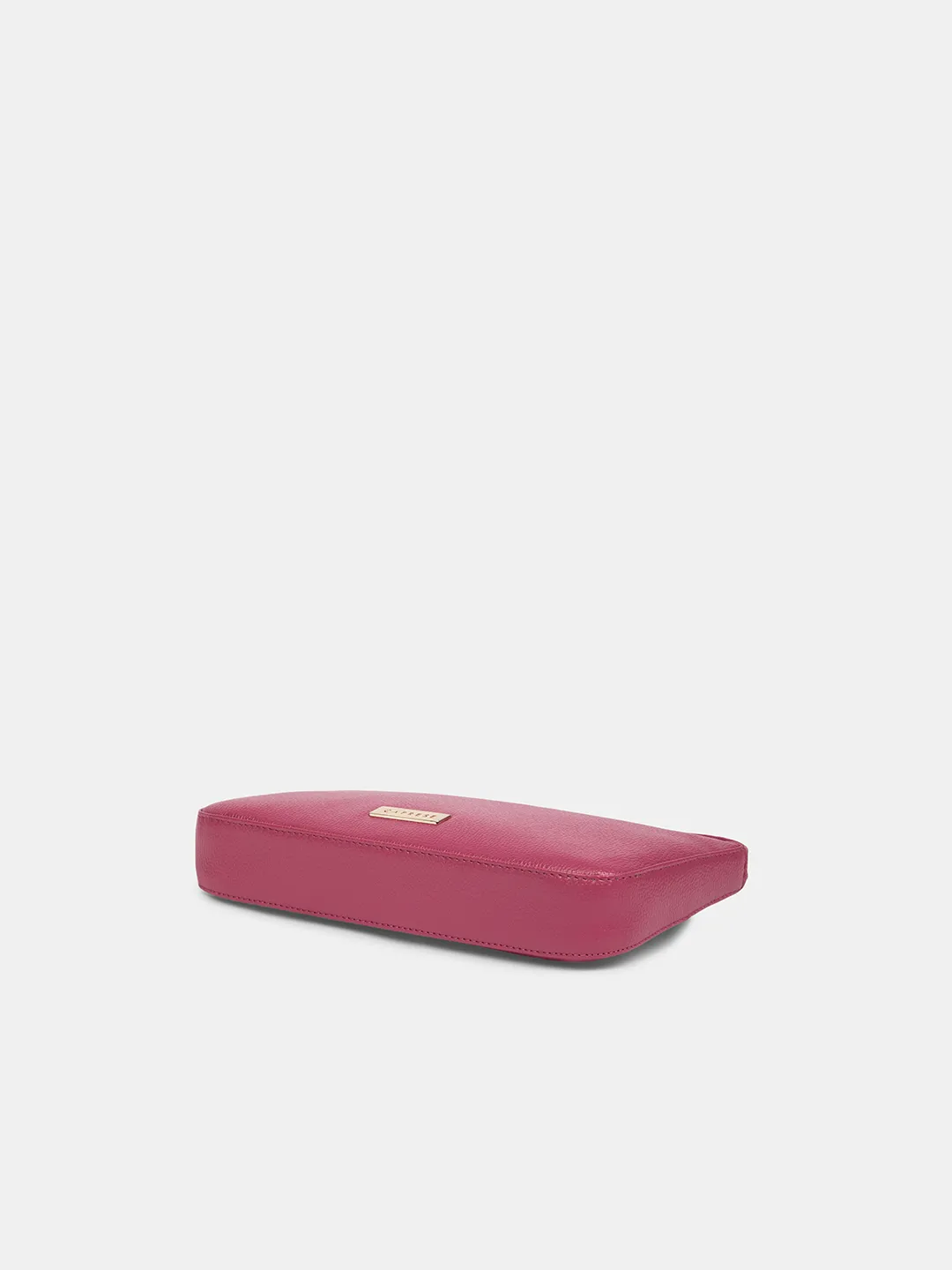 Caprese Rhea Medium Fuchsia Pink Baguette Bag - Image 6