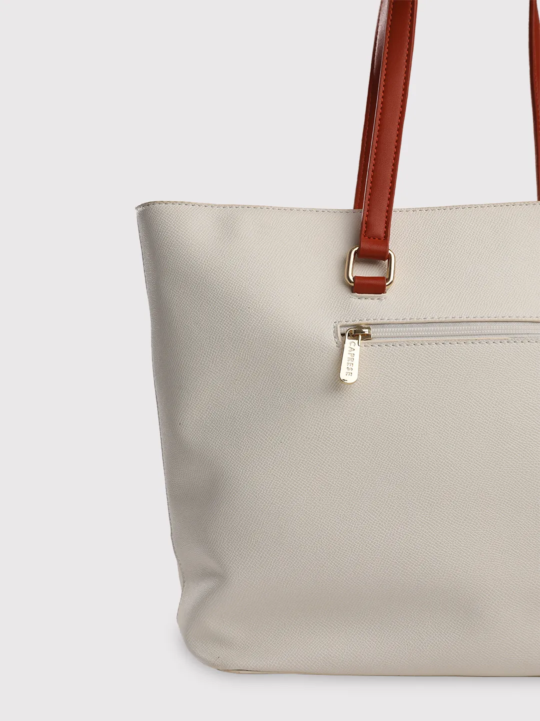 Caprese Riga Large White Tote Bag - Image 14