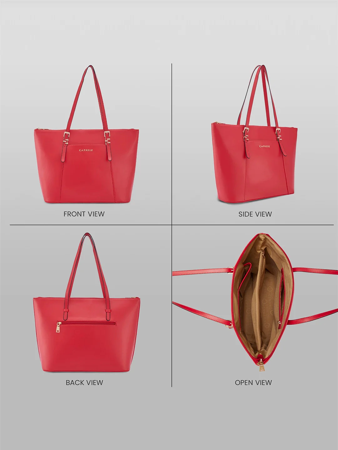 Caprese Rihanna Large Red Tote Bag - Image 8