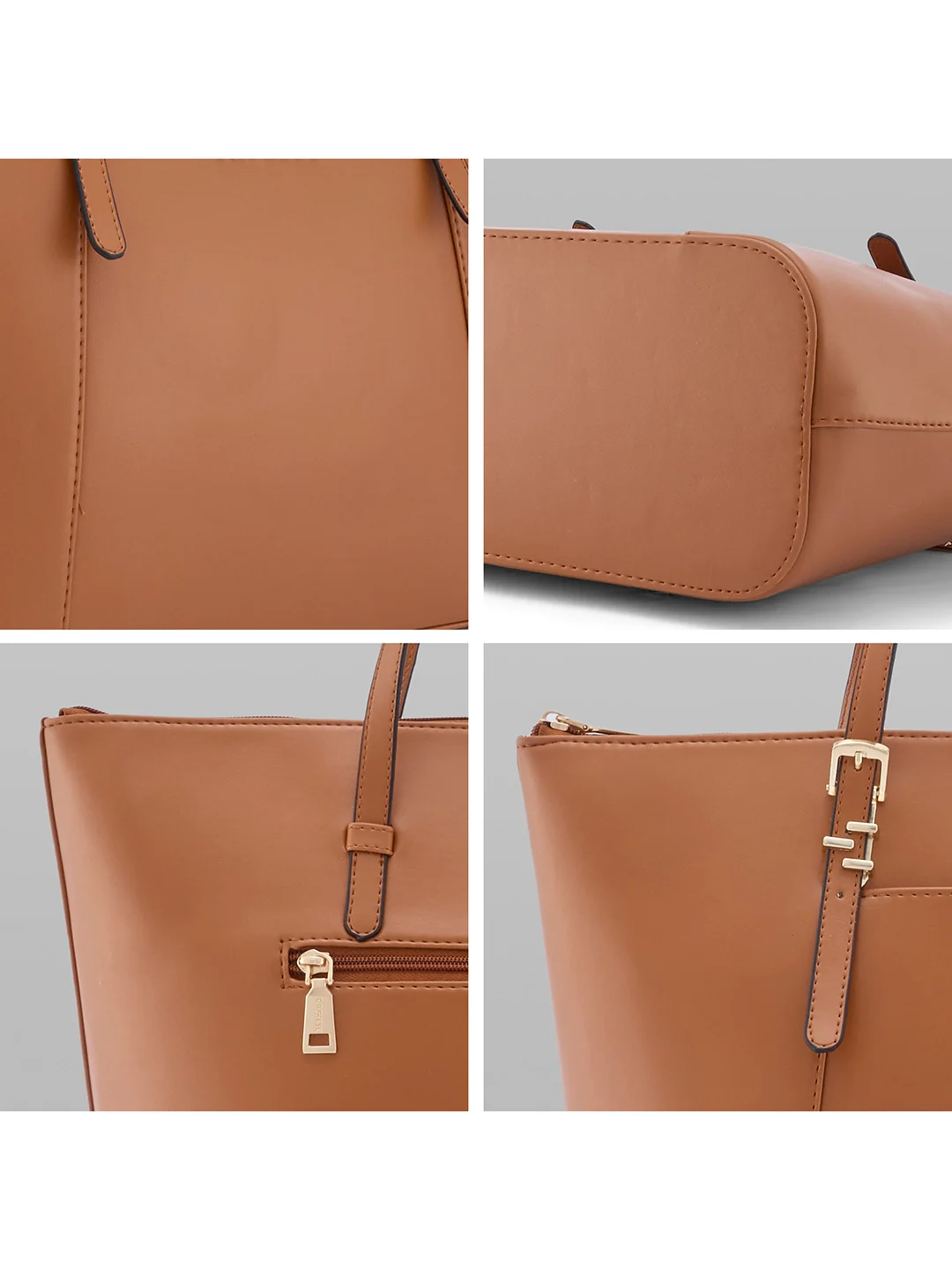 Caprese Rihanna Large Tan Tote Bag - Image 7