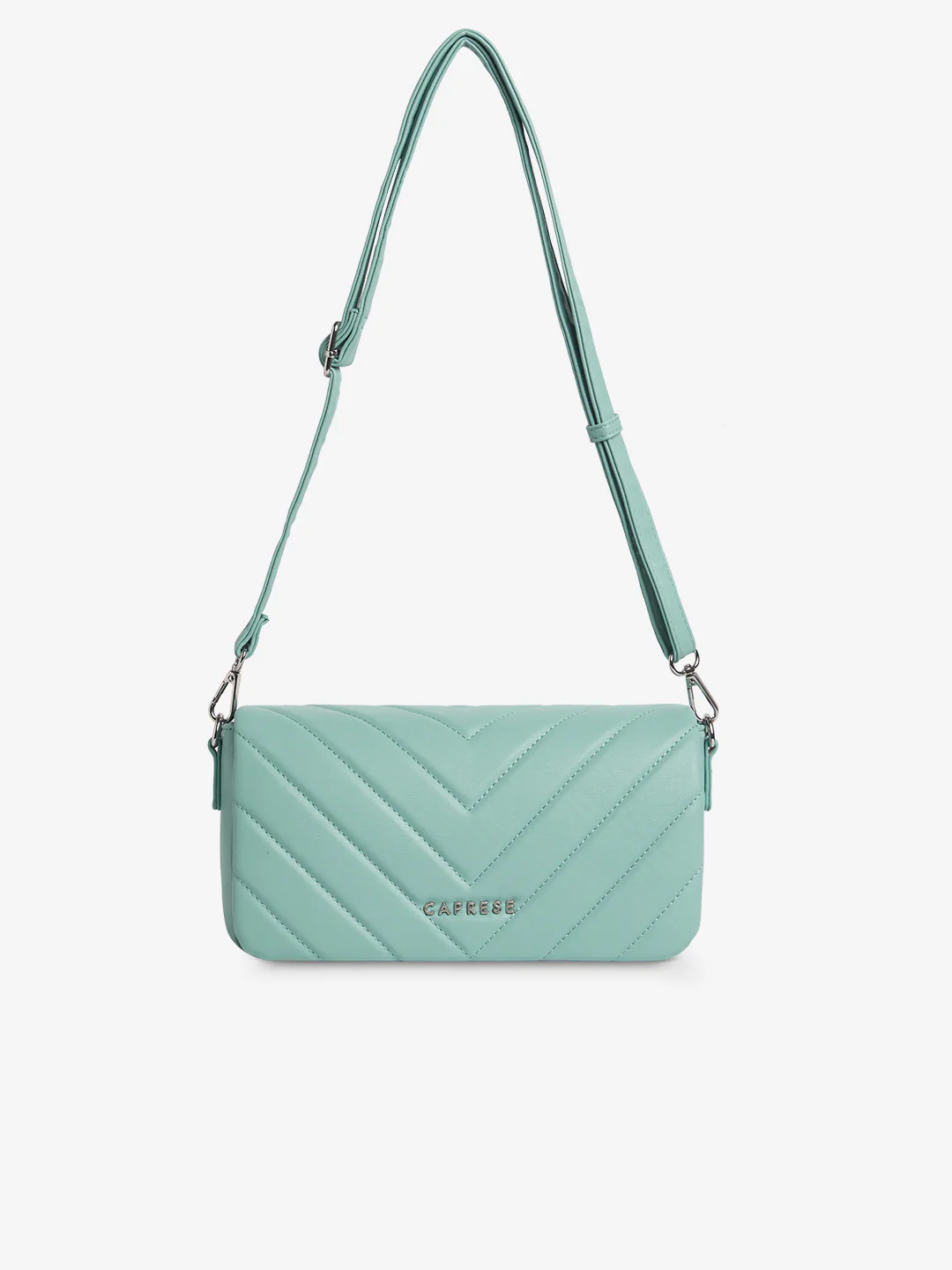 Caprese Riko Large Powder Blue Sling Bag - Image 4