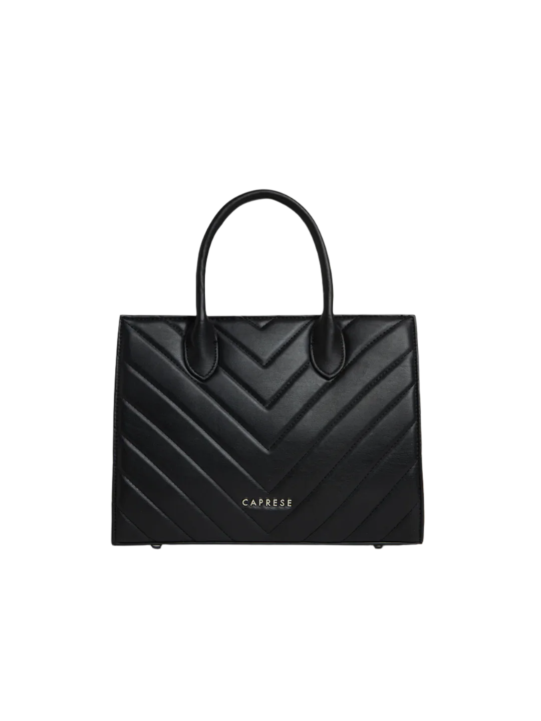 Caprese Riko Medium Black Satchel Bag