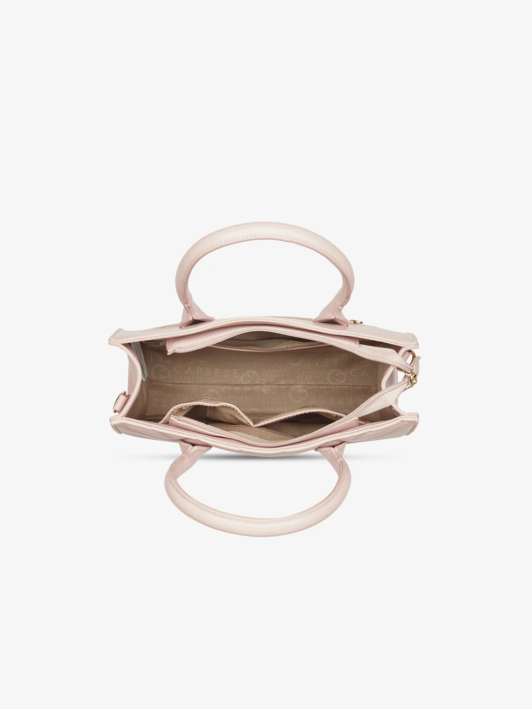Caprese Riko Medium Powder Pink Satchel Bag - Image 8