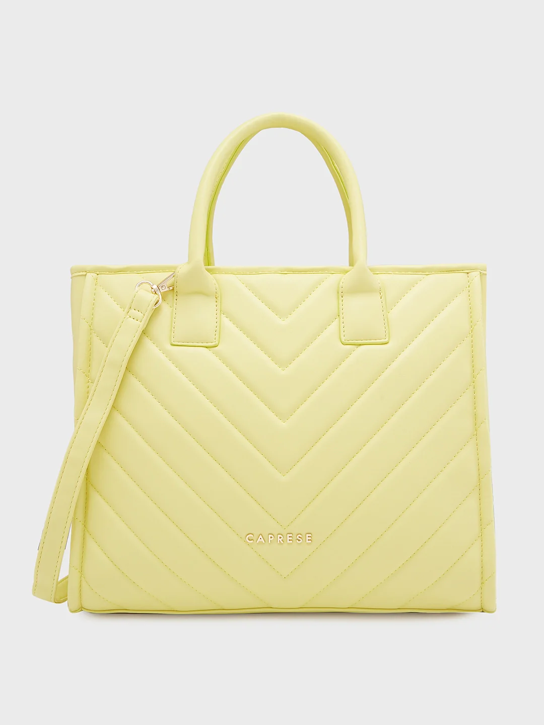 Caprese Riko Medium Yellow Tote Bag - Image 6