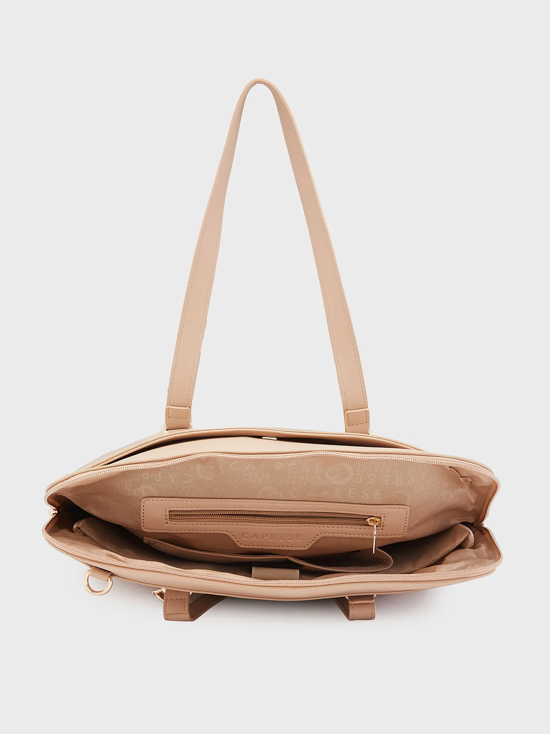 Caprese Rima Medium Brown Laptop Bag - Image 10