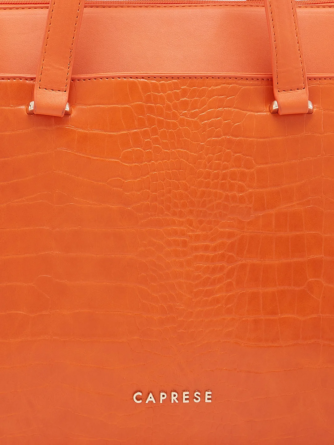 Caprese Rima Medium Orange Laptop Bag - Image 8