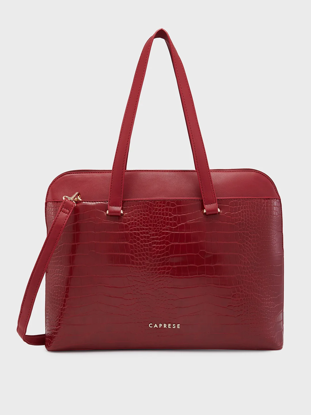 Caprese Rima Medium Red Laptop Bag