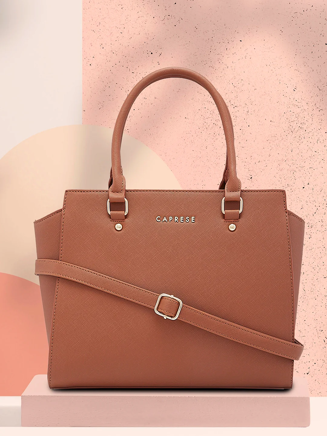 Caprese Rima Medium Brown Tote Bag - Image 3