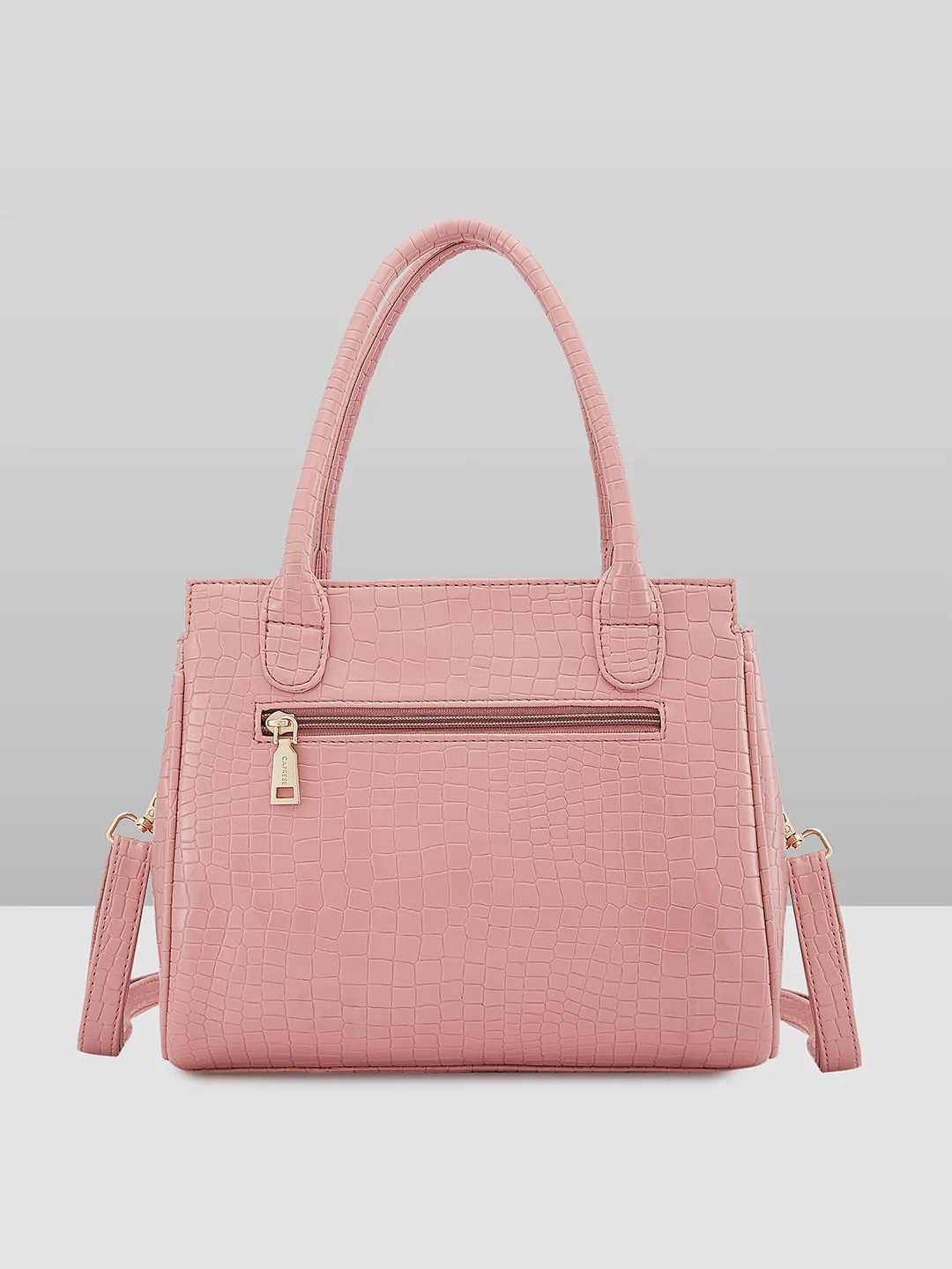 Caprese Rina Medium Blush Satchel Bag - Image 4