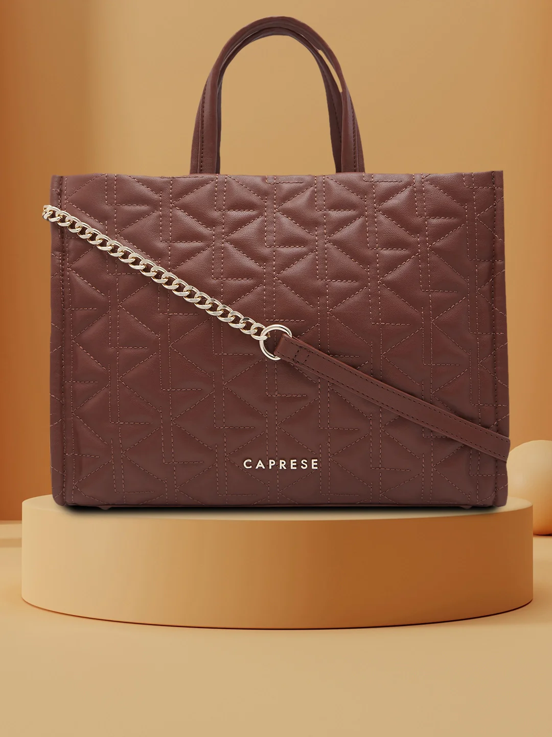 Caprese Ritva Medium Brown Tote Bag - Image 4