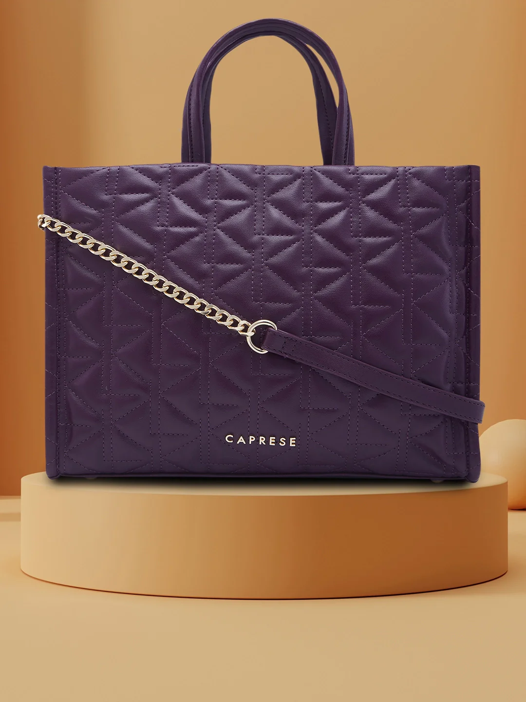 Caprese Ritva Medium Violet Tote Bag - Image 3