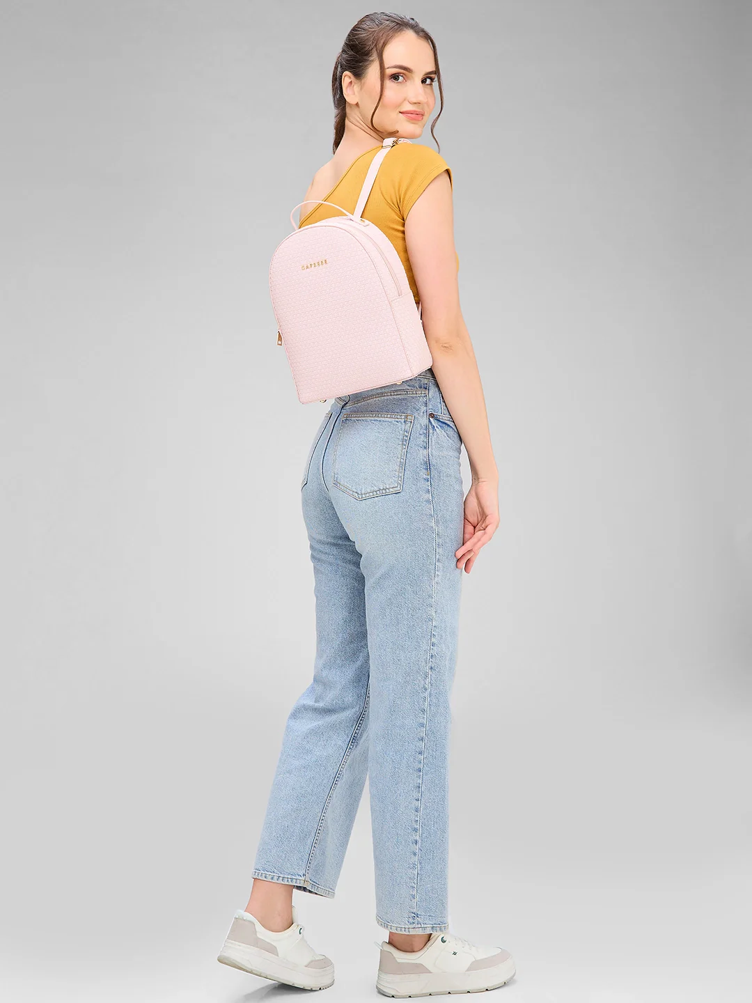Caprese Riva Medium Pink Backpack - Image 2