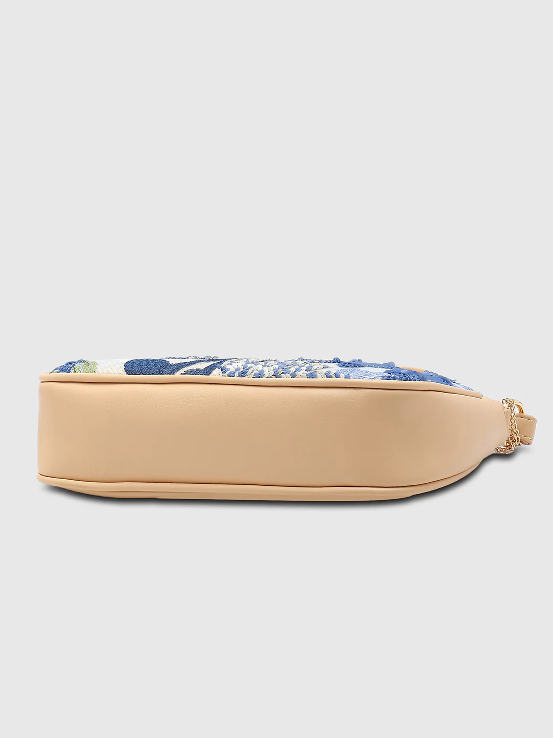 Caprese Riyo Medium Blue Baguette Bag - Image 15