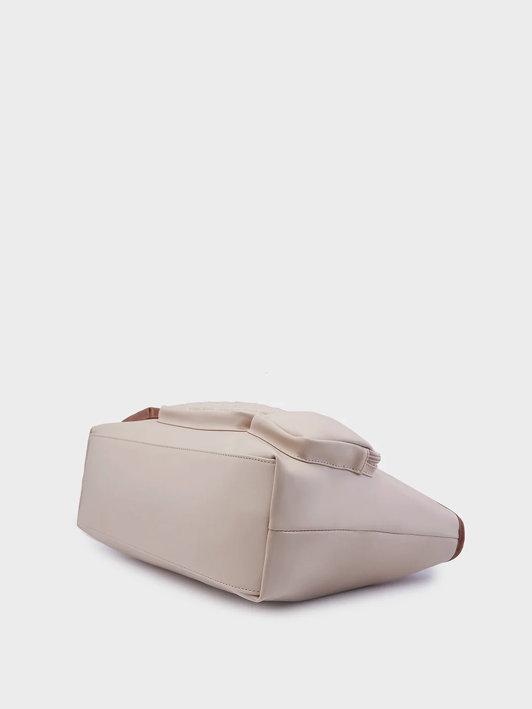 Caprese Roberta Large Beige Tote Bag - Image 6